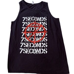 7Seconds 2012 Tour Tank Top, Skeeno Scope, OFFICIAL BAND MERCH, L/XL 7 Seconds